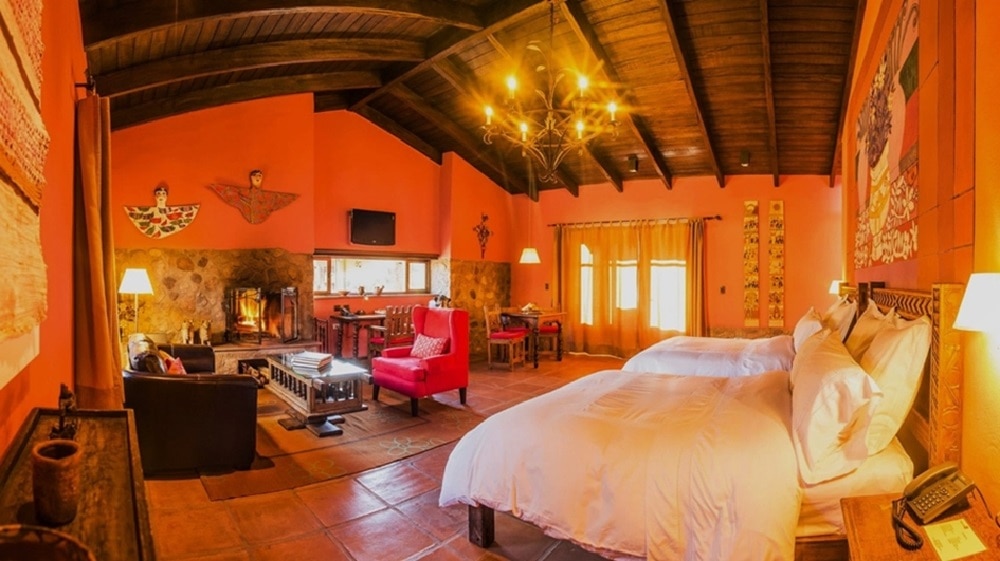 Hotel Room at the Sol y Luna Hotel Sacred Valley, Peru