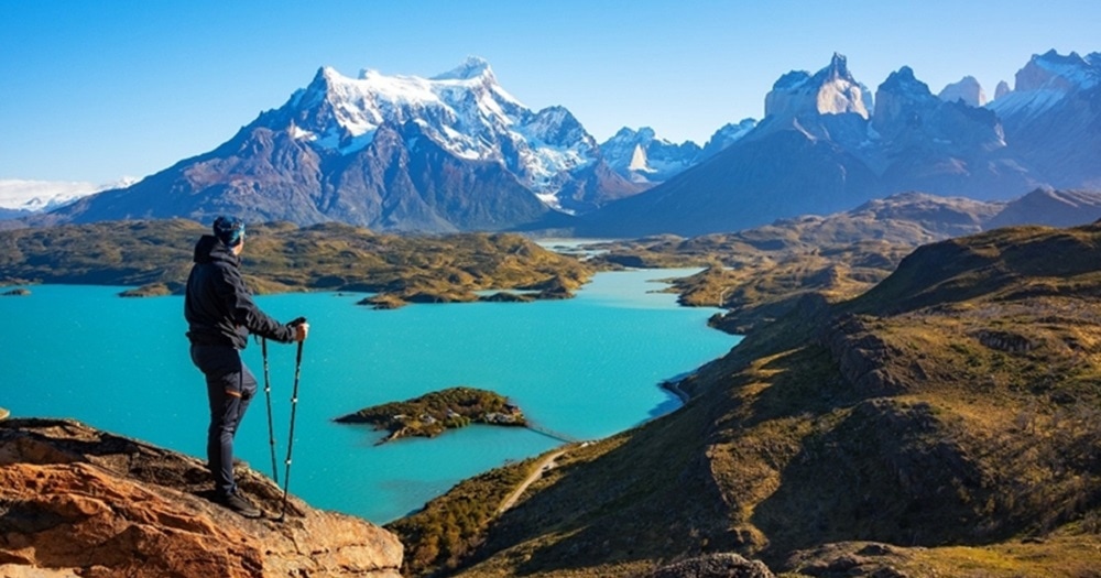 Patagonia Landscape, mountains and lake