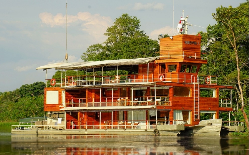 3 story classic Amazon River Boat